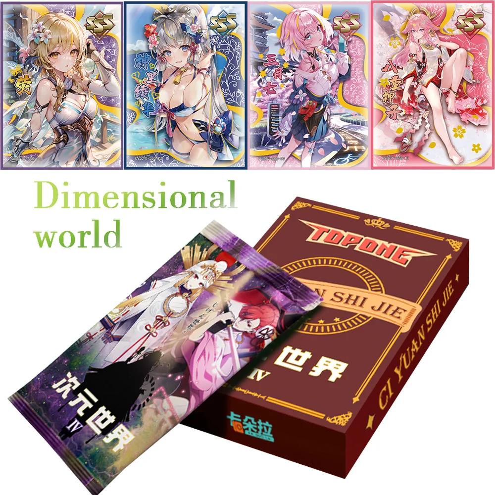 Goddess Story dimensional World 4การ์ดอะนิเมะกล่องบูสเตอร์ waifu TCG CCG doujin ของเล่นและงานอดิเรกของขวัญ