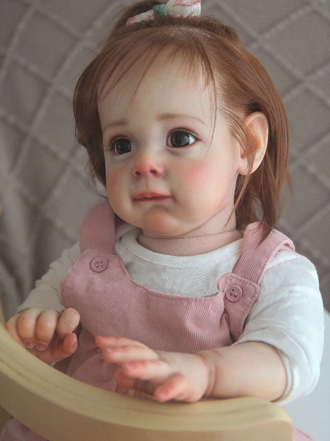 

24 Inches Completed Maggi Reborn Toddler Doll Girl Baby Toys Handmade Detailed Painted Skin Collectible Art Doll Gifts