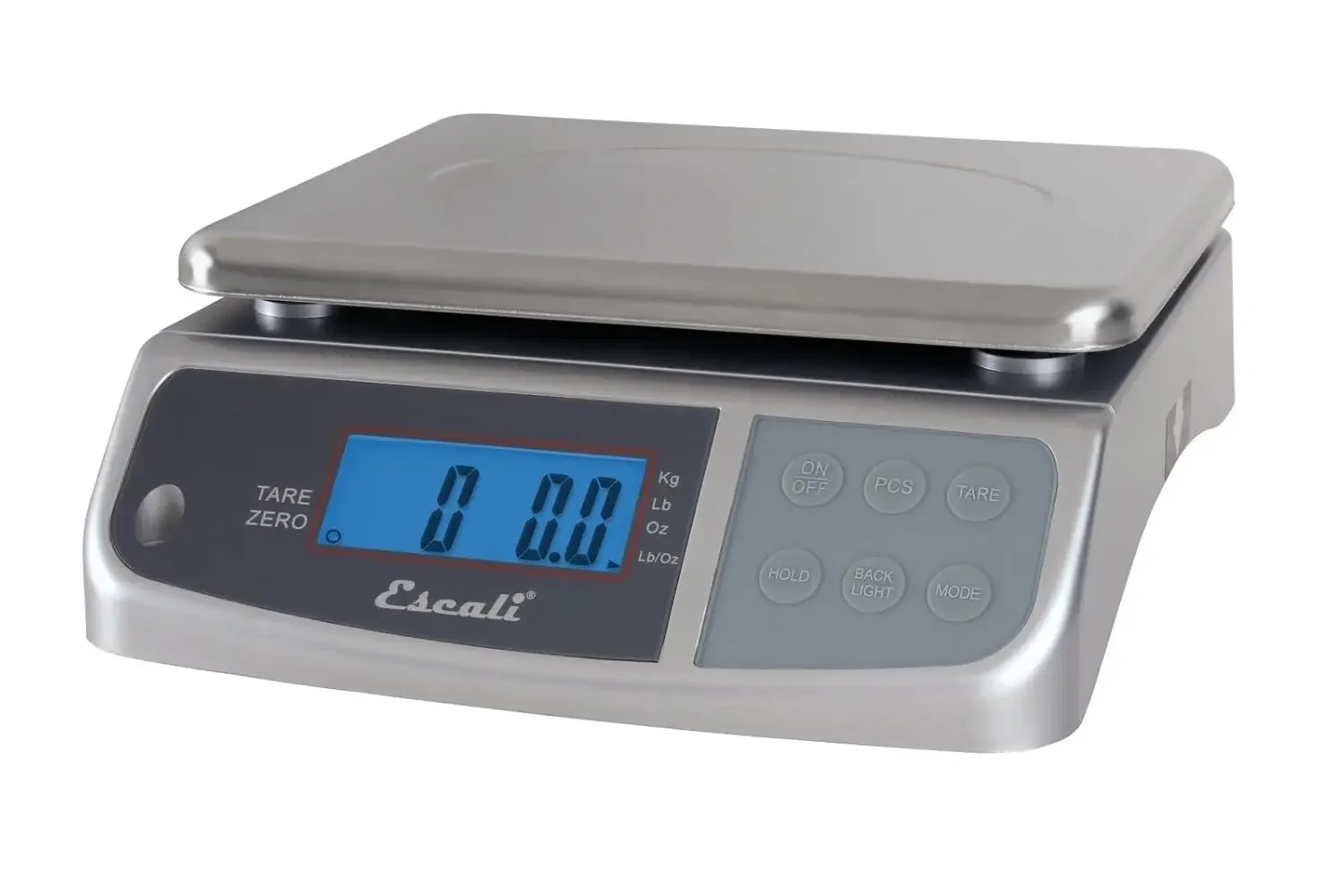

M-Series Digital Scale with Display Hold for Kitchens and Restaurants, Metal, 33 Pound, Silver