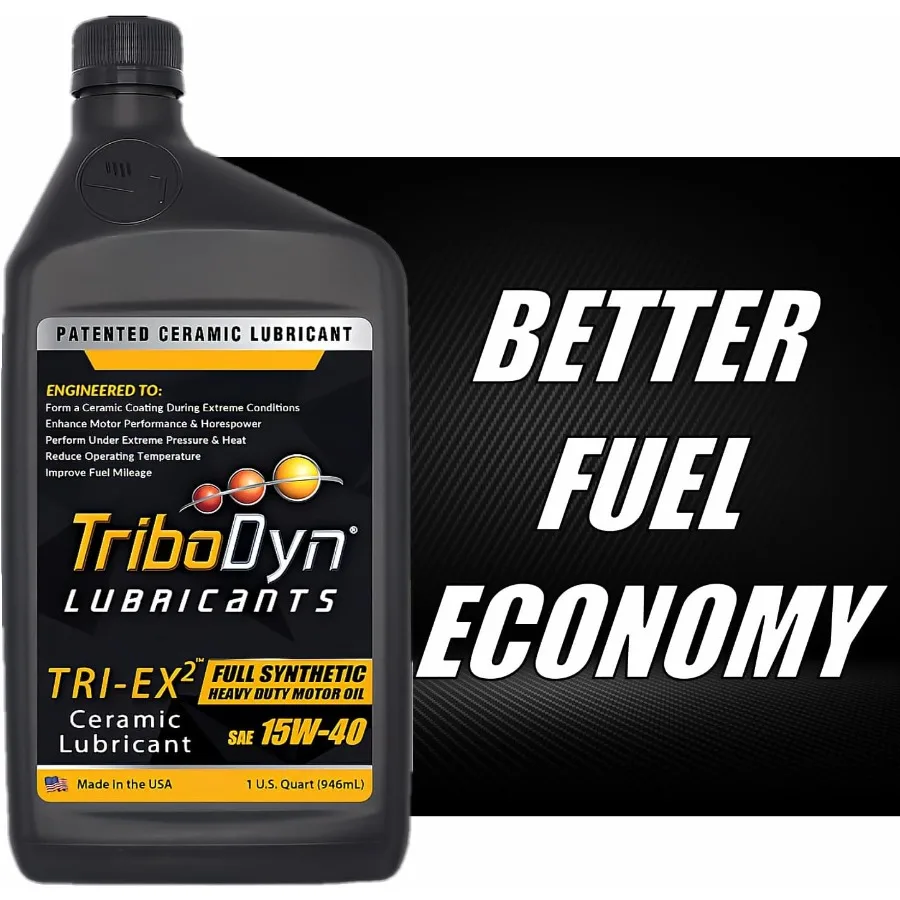 น้ำมันเครื่องสังเคราะห์แท้สำหรับงานหนัก TRI-EX2 15W-40 พร้อมสารหล่อลื่นเซรามิกที่ได้รับสิทธิบัตรสำหรับรถบรรทุกดีเซล: ปกป้องการสตาร์ทแบบแห้งที่เหนือกว่า
