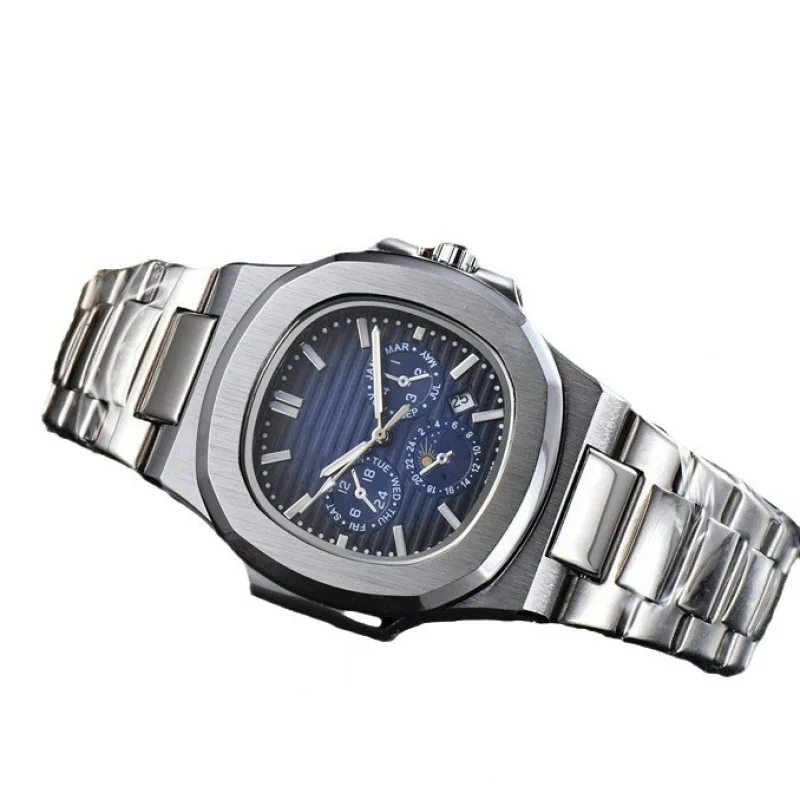 ​ 2025 ساعة كوارتز مربعة فاخرة للرجال والنساء من الفولاذ المقاوم للصدأ والياقوت والكريستال مقاومة للماء 100 متر تصميم بسيط