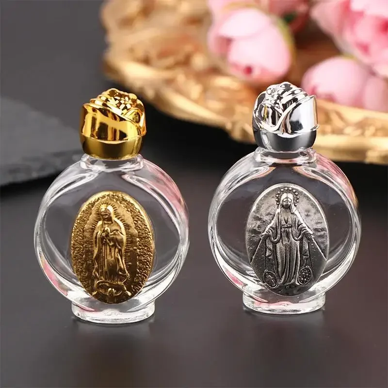 

1Pc Holy Water Jesus Bottle Religious Cross Bottle Christian Virgin Sculpture Holy Water Bottle Dropshipping