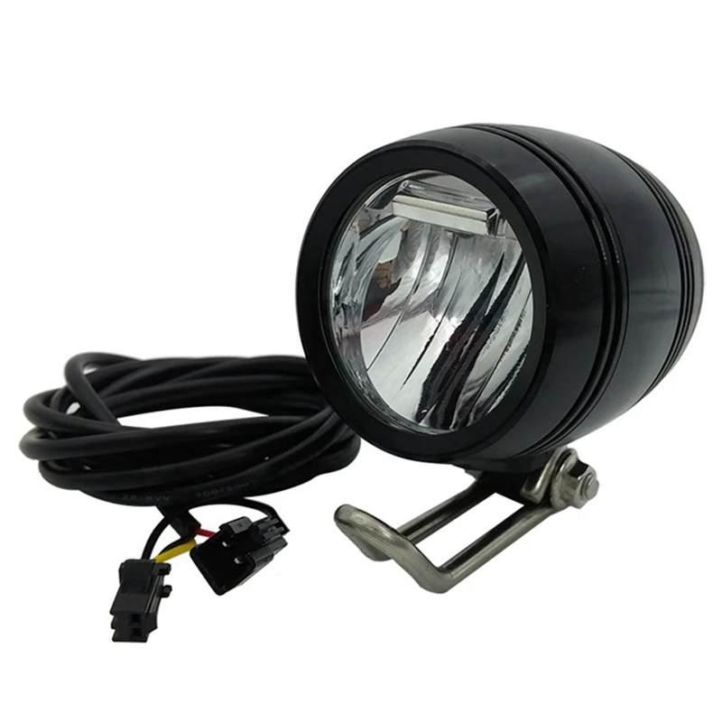 

4X 6V-80V 24V 36V 48V 60V Universal Compatible 3W 100LUX Bike Electric Bicycle E-Bike Headlight Front Light Head Light