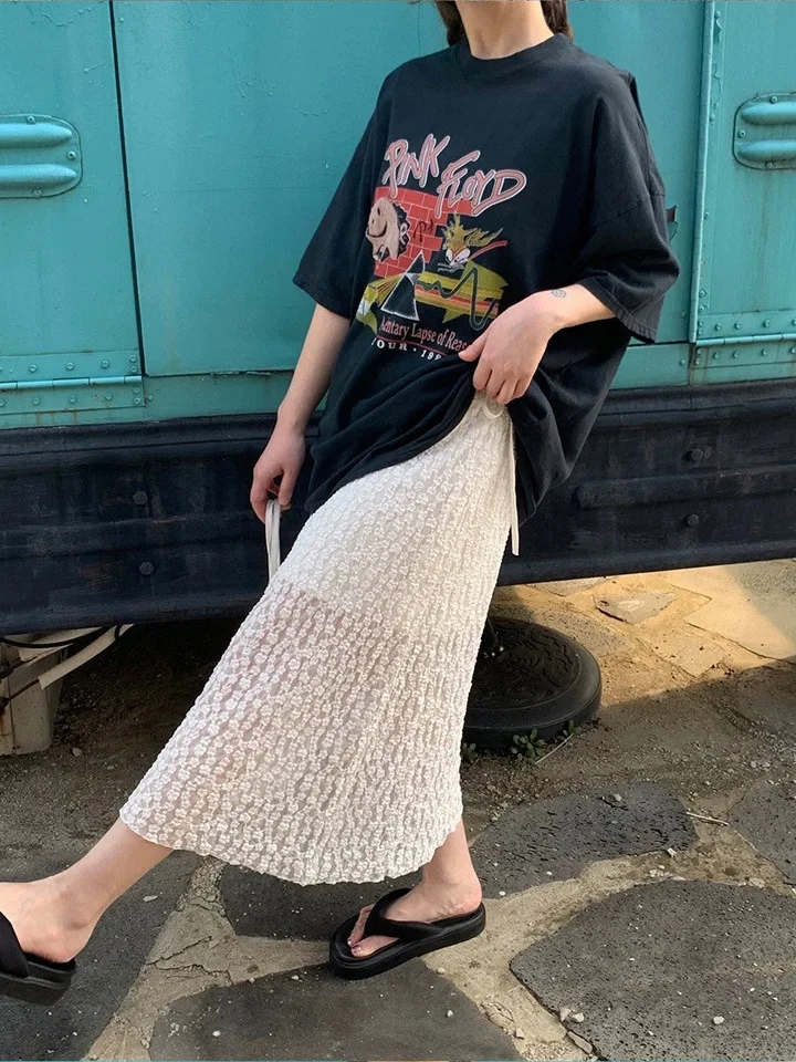 

Футболка Ro Sle с принтом ort Sve и юбка Sensation для женщин, летняя модная уличная одежда