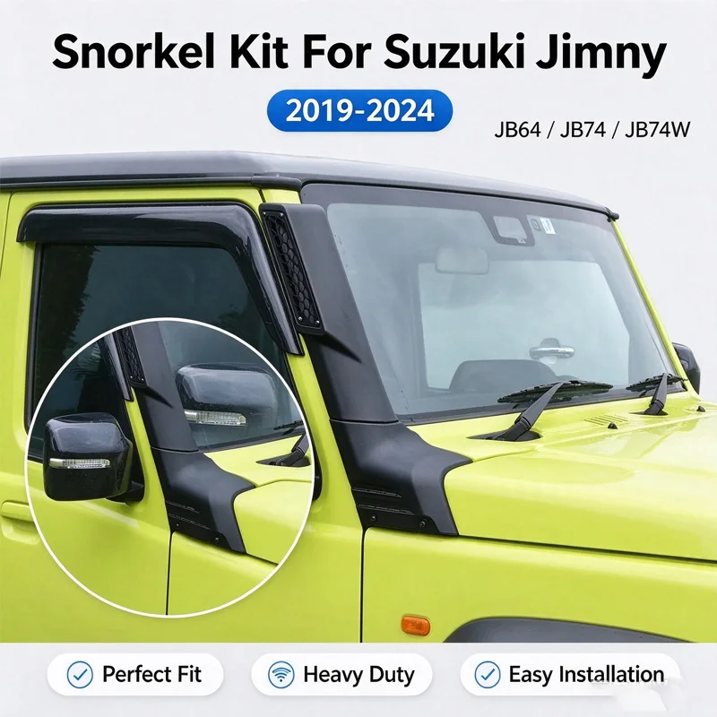 4X4 Off Road Snorkel Kit Car Air Intake Raised Breath Hose For Suzuki Jimny JB64 JB74 JB74W 2019+ 4WD Exterior Accessories