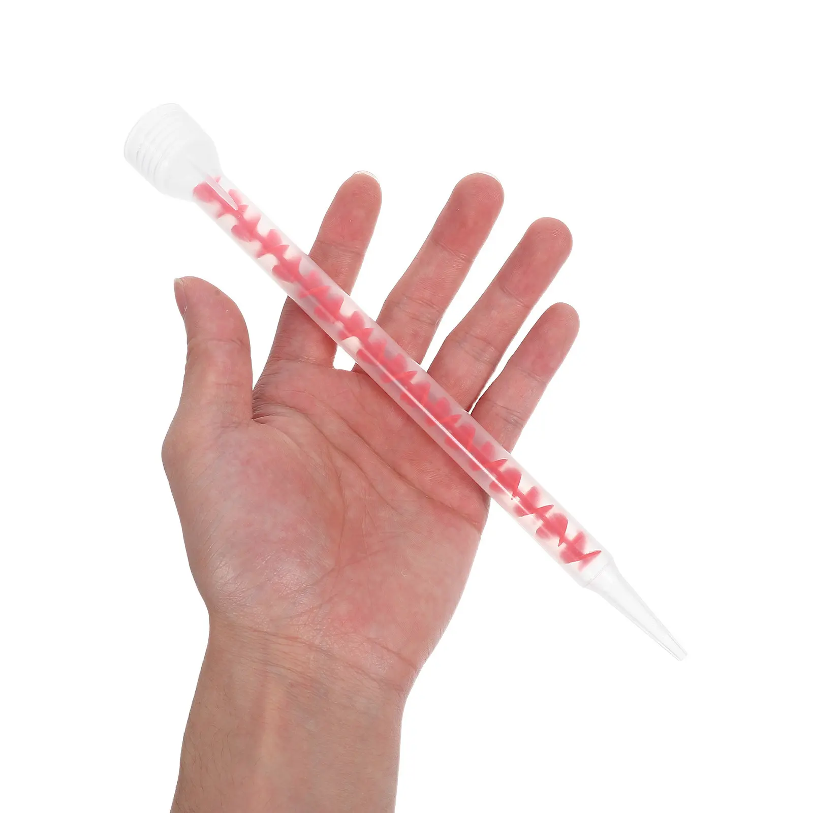 12Pcs Spiral Static Mixing Nozzles Reusable Epoxy Resin Caulking Applicators Lightweight Tile Filling Sealant Tools