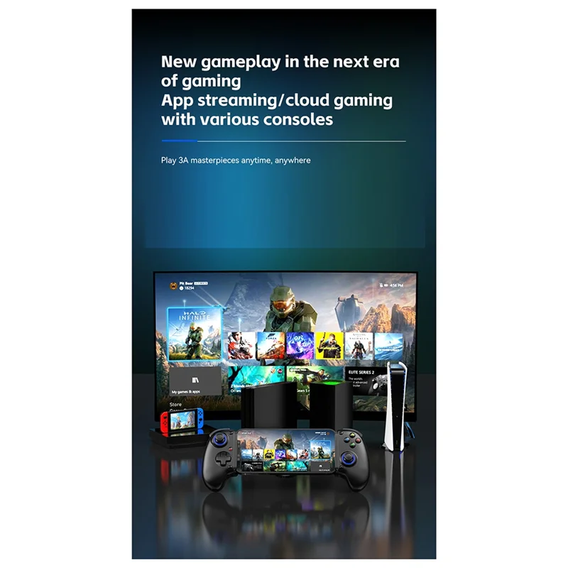 Mando elástico D10 para tableta Delta PS4, Android IOS, Switchxbox, 400Mah, Joystick de Streaming multifunción-Y18A