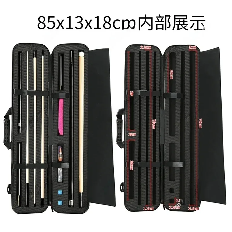 Billard Pool Queue 1/2 Club Bag PVC Harte tragbare Schutztasche