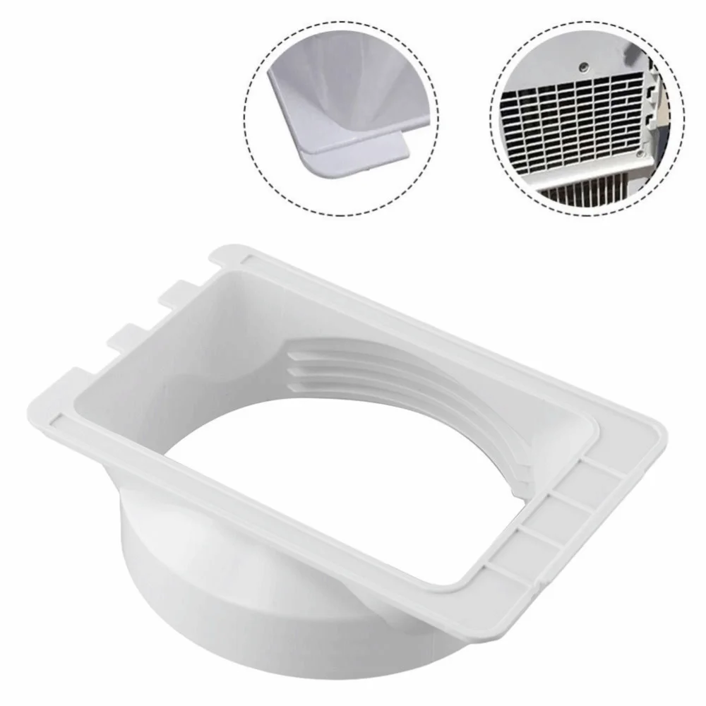 ABS Exhaust Duct Interface Easy Installation Efficient Ventilation Air Conditioner Duct Adapter Secure Fit Portable