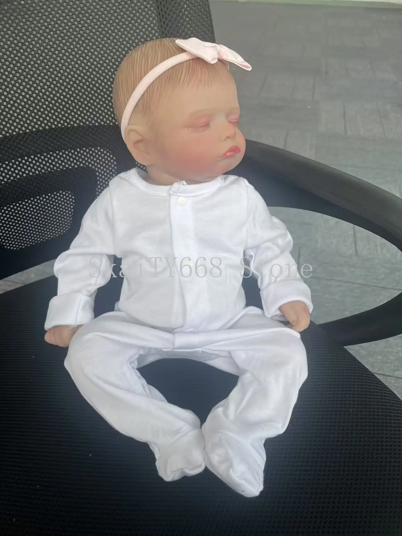 17inch Reborn Baby Doll Rosalie Newborn Baby Size Handmade Real Life baby Dolls 3D Painted Visible Veins Bonecas Bebe Reborn