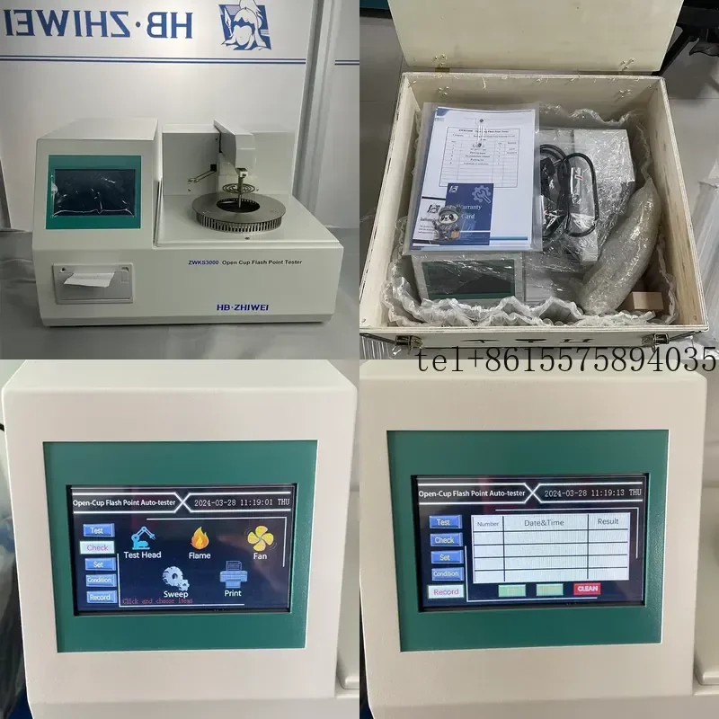 

Hot ZWKS3000 Petroleum Oil Open Cup Flash Point Ignition Point Color LCD Touch Screen 40~400 Measurement Range
