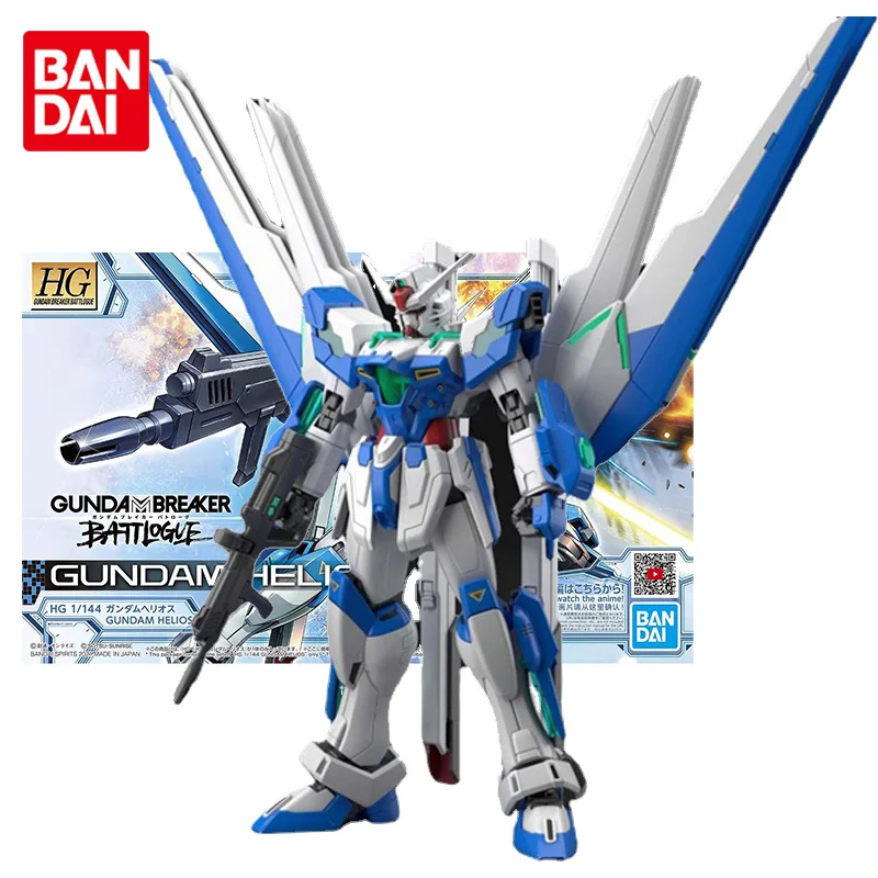 Bandai genuíno gundam modelo kit anime figura hg 1/144 gundam helios coleção gunpla anime figura de ação brinquedos para crianças