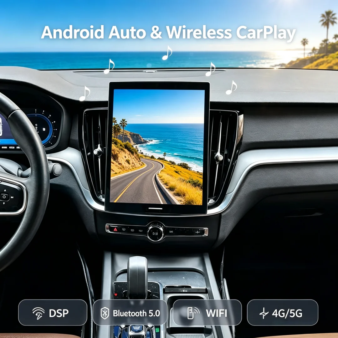 12.1 inch For Volvo XC40/XC60/XC90/S60/S90/V60/V90 CarPlay Android Radio Smart Screen With GPS Smart Features Multimedia Player