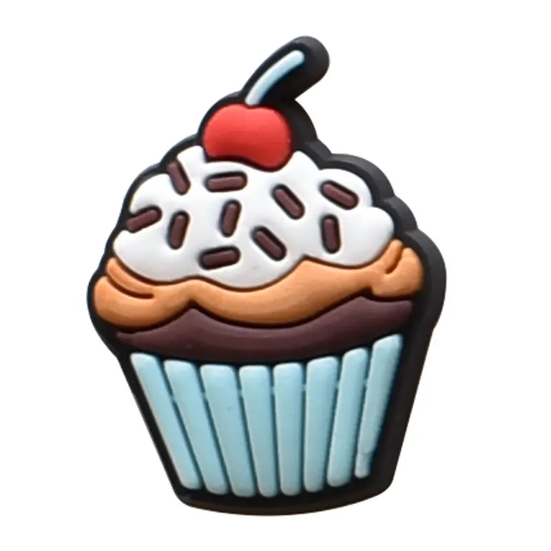 Caliente 1 pieza PVC comida bebida Pizza zapatos encanto para Crocs mujer hebilla niños Pins decoración Jeans accesorios de zapatos regalo de Navidad al por mayor