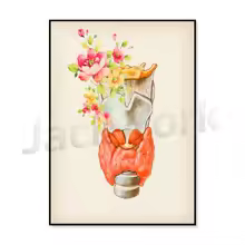 Toile Anatomique Larynx 60x90cm
