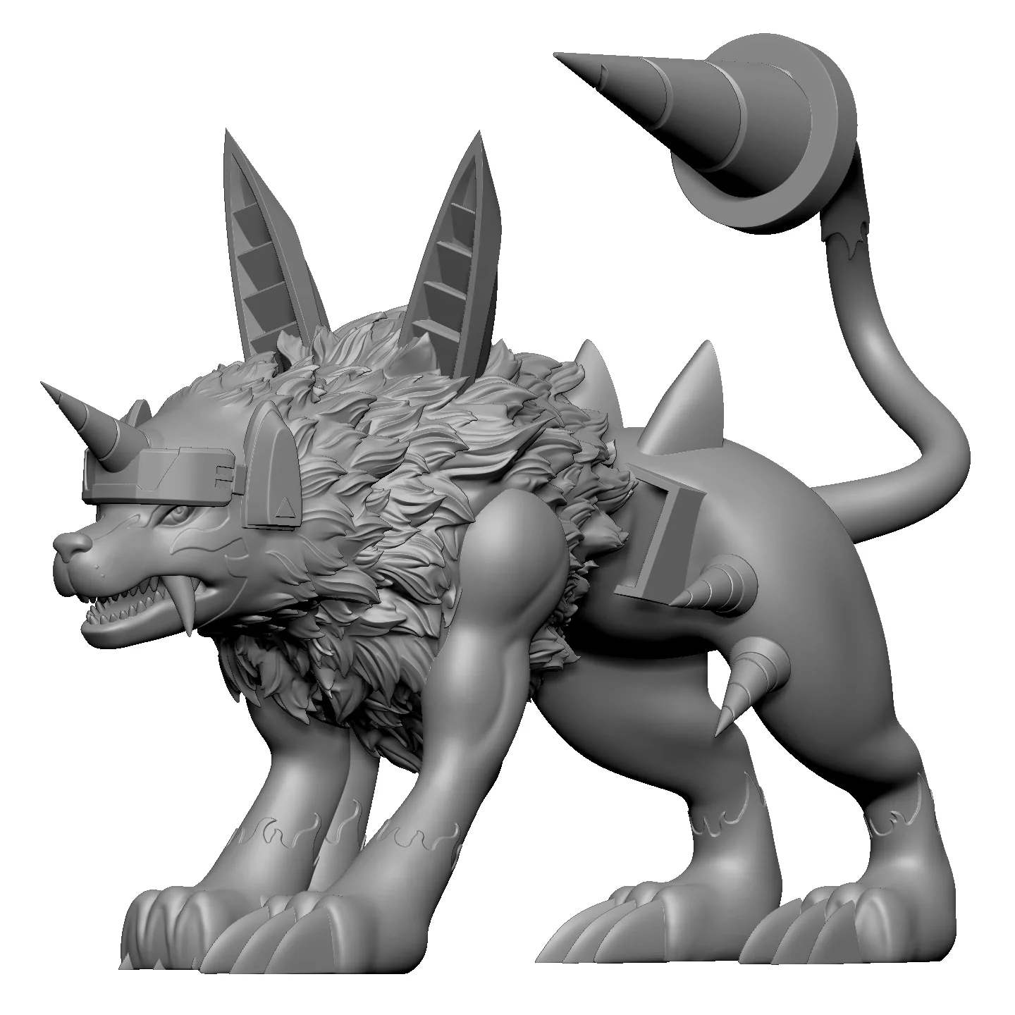 

Model Customization 15cm Dorulumon Model Toys Digimon Adventure Gk Customize 3D printing model