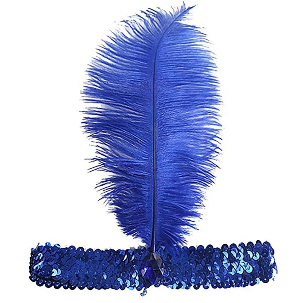 Headband Beautiful Lovely Brilliant Halloween Feather Headwear Vintage Party Headpiece Cosplay Hair Feather Headband Head Band