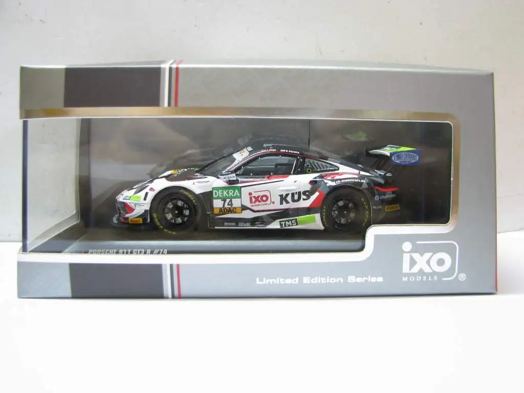 

Литье под давлением в масштабе 1:43, IXO PORSCHE 911 GT3 R # 74 2021 LEGT4303 Модель автомобиля из сплава, Коллекционная игрушка, подарок, сувенир, украшение для дисплея