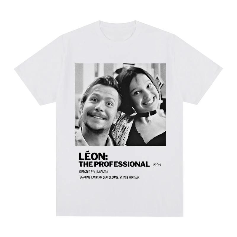 Camiseta Vintage Léon, película The Professional, Luc Besson, Jean Reno, película clásica de 1994, camiseta de algodón para hombre, nueva camiseta, camisetas para mujer