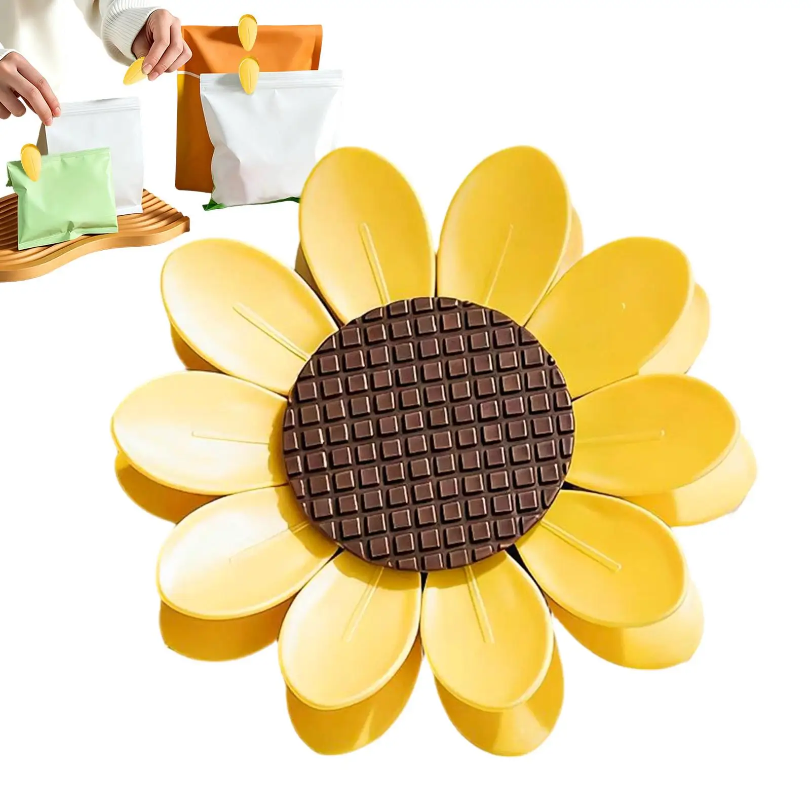 Magnetic Magnetic Food Clamp Sealing Clips 3D Decorative Sunflower Shape Refrige Magnets For Snack Flour Chip Salt Sugar Food - Aliexpress Deal