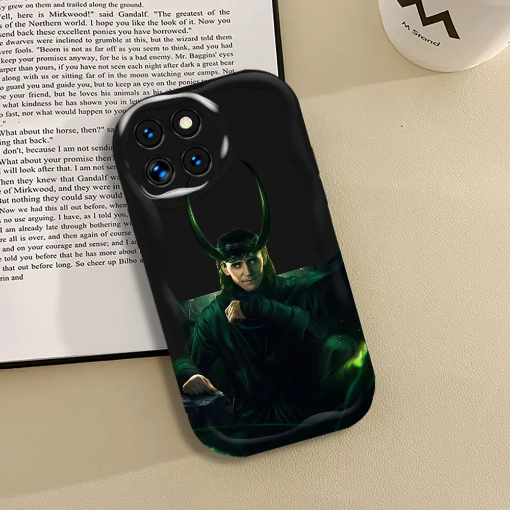 เคสโทรศัพท์ Marvel LOKI ลาย God of Time สำหรับ Xiaomi Mi 14 12 11 poco X6 X5 X4 X3 M6 M4 M3 F4 F3 Pro GT NFC Lite C61 C31ฝาครอบคลื่น3D