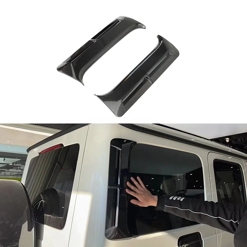 G-class W464 D-pillar Air Vents Dry Carbon Fiber Car Exterior Trim Parts for W463a G63 Auto Window Trim Accessories
