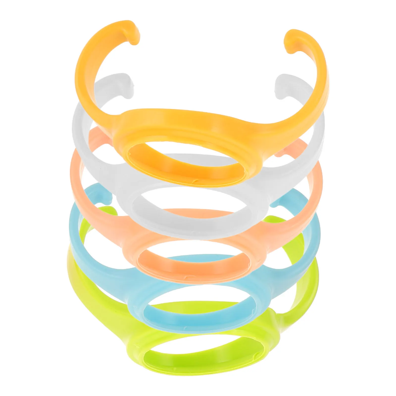 

Набор из 5 универсальных ручек для детских бутылочек с широким горлышком, пластиковые, эргономичные, с нескользящим покрытием, для кормления, легко моются, можно мыть в посудомоечной машине
