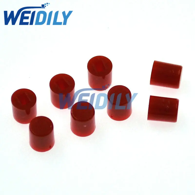 50PCS Tactile Push Button Switch Cap 6X7 6*7mm Applies to 8.5*8.5mm 8*8mm Non/Self-locking Switch Button Cap Red Color