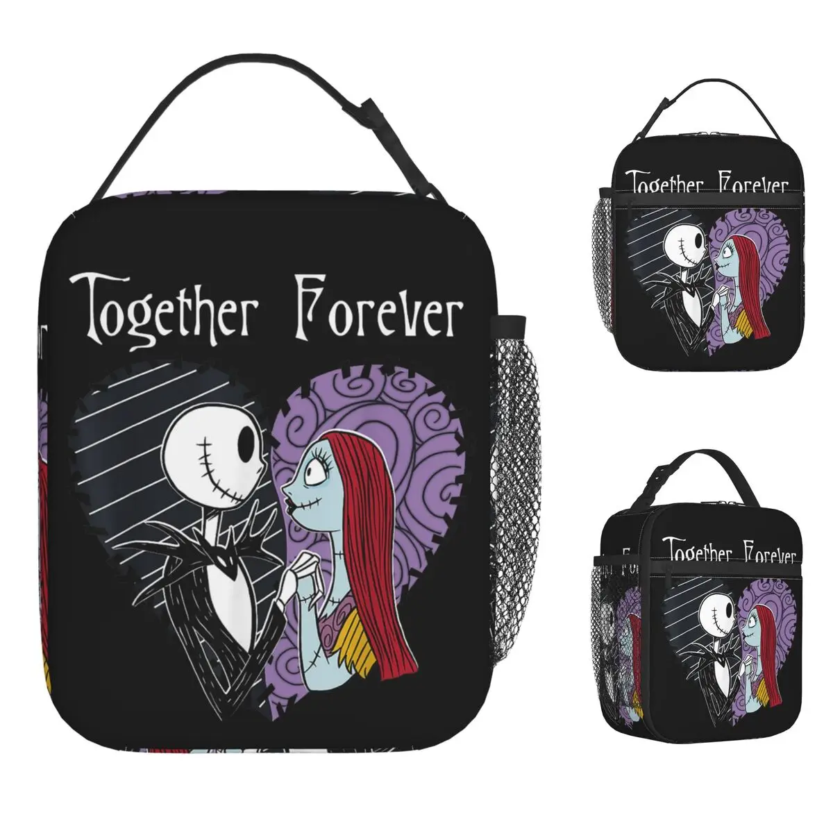 

The Nightmare Before Christmas Insulated Lunch Bag Thermal Bag Reusable Meal Container Together Large Tote Lunch Box Food bag