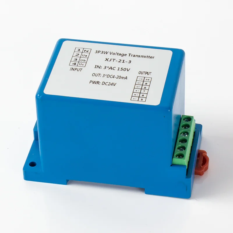 0-500V AC Three-phase Voltage Transmitter 4-20mA 0-10V RS485 Output 3 Phase 4 wire ACVoltage Sensor