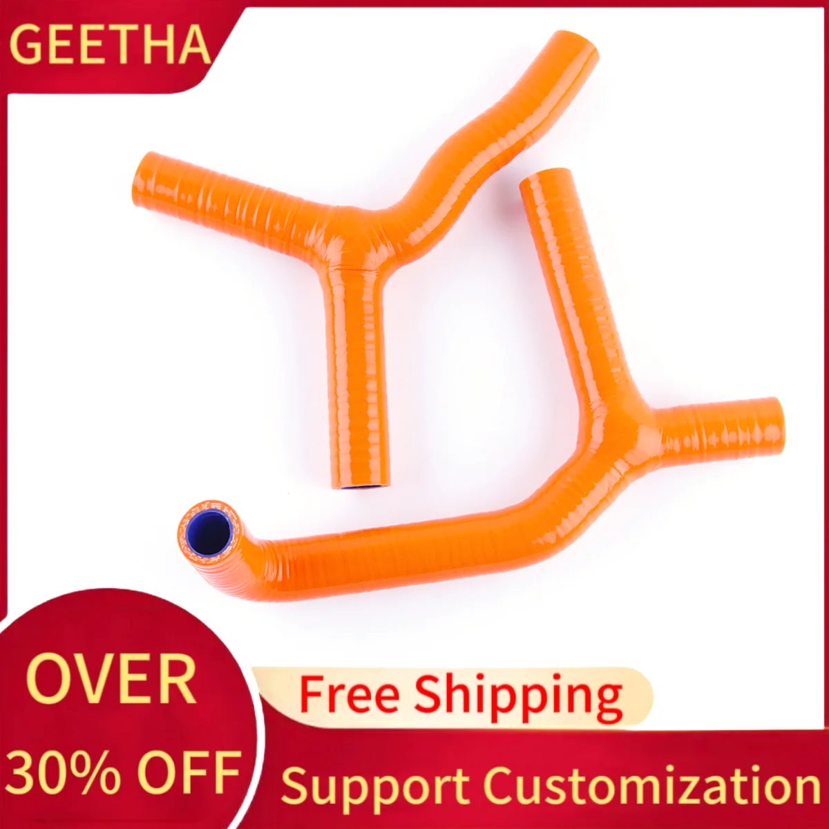 For KTM 85SX 105XC 2003-2011 85 SX 105 XC Silicone Radiator Hose Pipe Tube Kit 2003 2004 2005 2006 2007 2008 2009 2010 2011 view 3