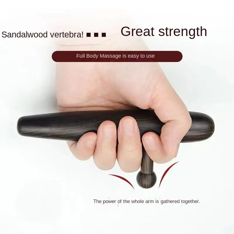 1pcs Wooden Acupuncture Massage Stick Solid Wood Foot Reflexology Shiatsu Thai Massager Acupoint Therapy Relaxation Tools