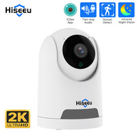 Hiseeu 2MP/4MP Wireless Indoor WiFi IP Camera 360° Panoramic Intelligent Auto Tracking Two-way Audio Remote Phone Security Cam