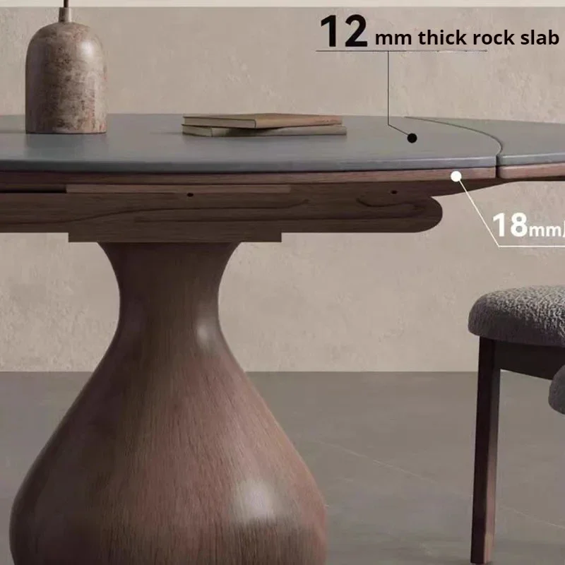 Side Bed Folding Dining Table Wood Extendable Coffee Dining Table Living Room Mid Century Mesa Comedor Multifunction Furniture - Image 5