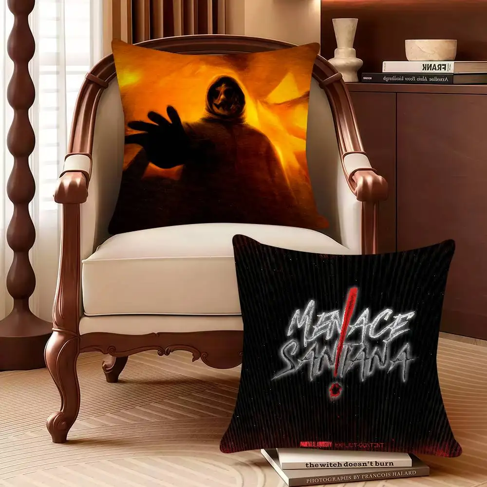 

M-Menace Santana Freestyle Covid Part. 3 Pillow Case Decor Protective Covers Comfortable soft for Sofa Living Room Home office