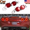 Chevrolet Corvette C6 2005-2013 미등 어셈블리 2DR 4pcs 공장 빨간색 렌즈 LED 테일 브레이크 라이트 신호 램프 용 테일 라이트 1