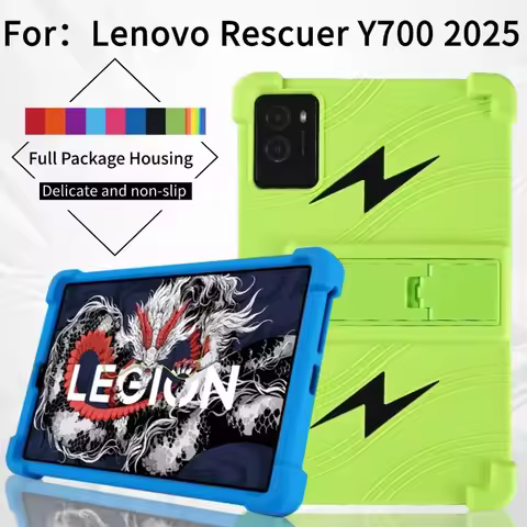 Soft Silicon Cover For Lenovo Legion Y700 2025 (Legion Tab Gen 3) Case TB321FU 8.8" Kickstand Coque with 4 Shockproof Airbags