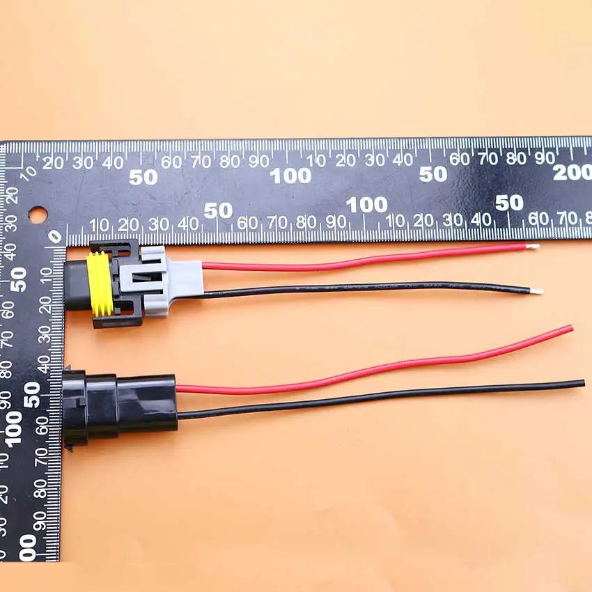 H8 H9 H11 Male Female Socket Connector Car Foglight Head Light Bulb Lamp Plug Adapter DIY Cable Wiring Harness image 6