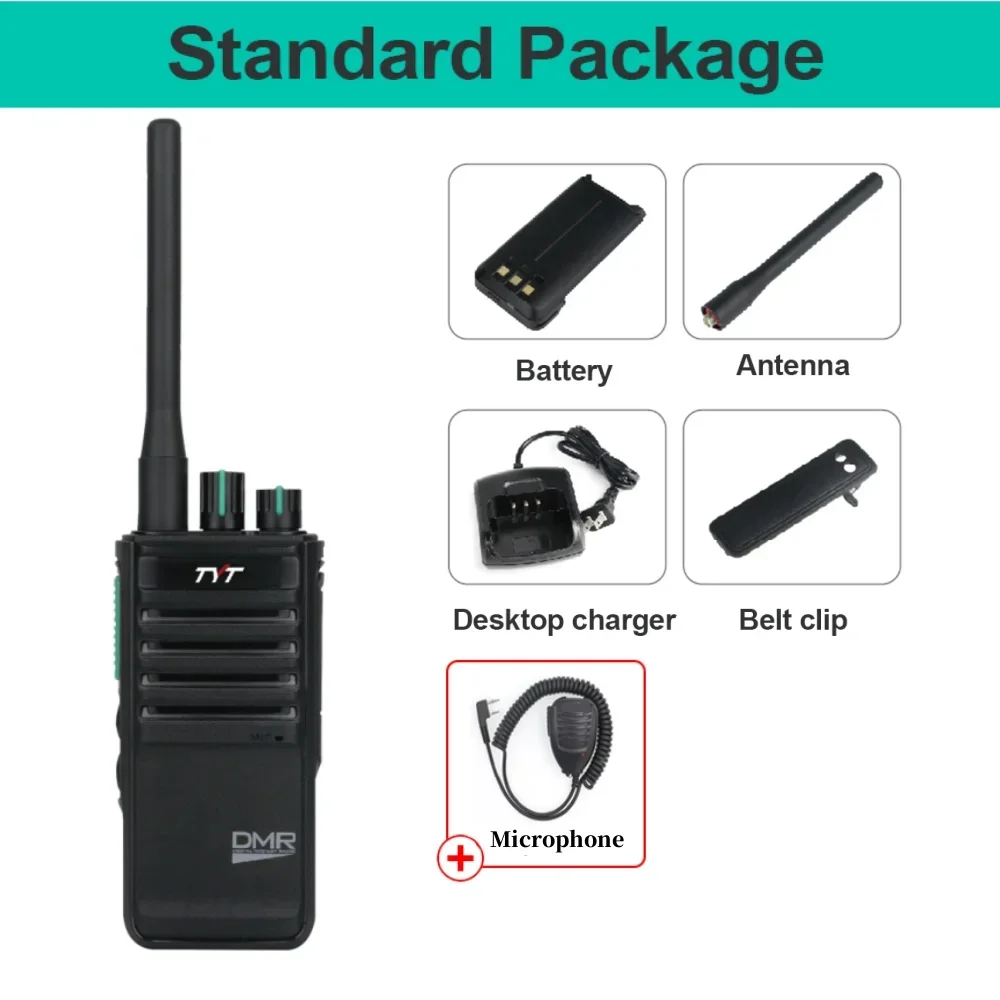 TYT MD-795 DMR Walkie Talkie 4 W/1 W Vermogen 400-470 MHz UHF Band Twee Manier Radio 256 Kanalen Voice Encryptie Monitor Functie