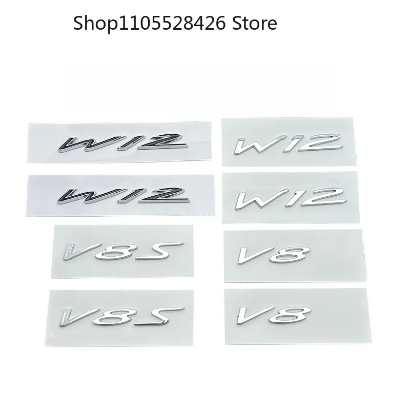 

Car Rear Emblem Sticker Tail Letter Badge Decals For Speed V8 V8S W12 label logo Flying Spur Continental GT Bentayga Mulsanne