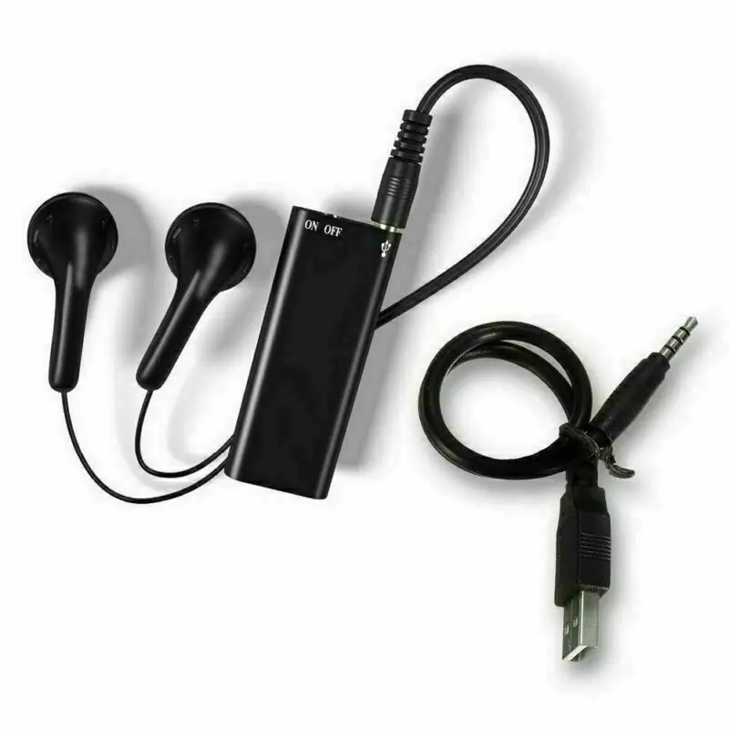 4-64GB Tiny Digtal Voice Recorder Espia Mini Sound Portable Voice Activated Dictaphone Noise Reduce Recording MP3 Player