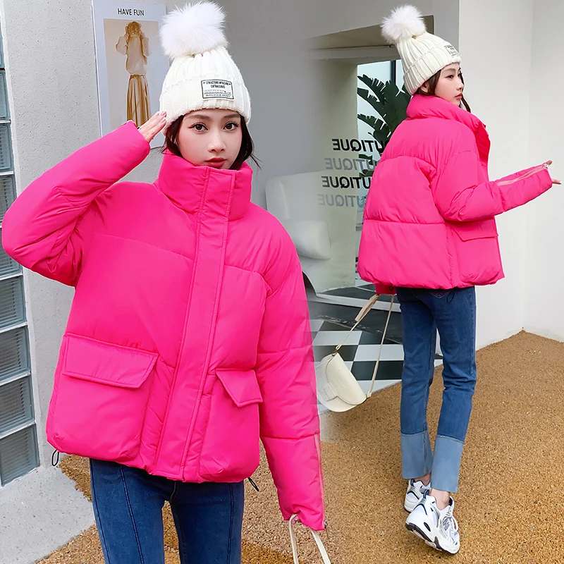 

2024 New Autumn And Winter Thickened Outer Wear Padded Jackets Short Bread Jacket Padded Jacket Down Padded Jacket Womens