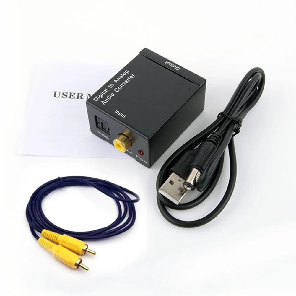 

Optical Spdif To Analog Stereo Adapter Plug Play Compact Design For Home Professional Use Audio