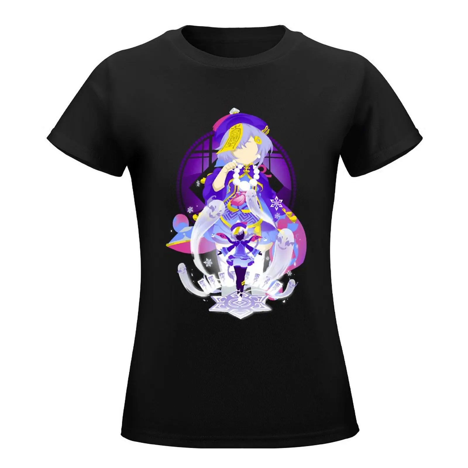 Icy recution Qiqi - Tshirt t-shirt summer tops anime clothes workout shirts for Women loose fit