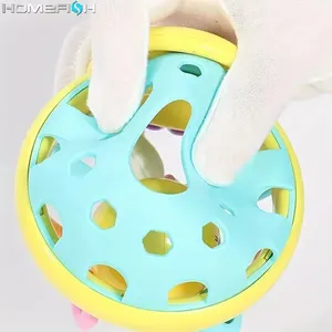 1 pc 10cm Baby toy Get Ball Bendy Baby Walker Chocalhos Develop Intelligence Ball 0-12 Months Plastic Bell Plastic Doll 12 main sales toy baby 0 12 months - №1