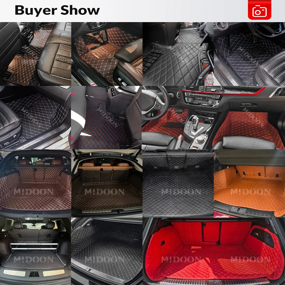 MIDOON Car Trunk Mats Floor Mats For Nissan Ariya FE0 2022-2025 24 23 Car Foot Pads Cargo Liner Interior Accessories