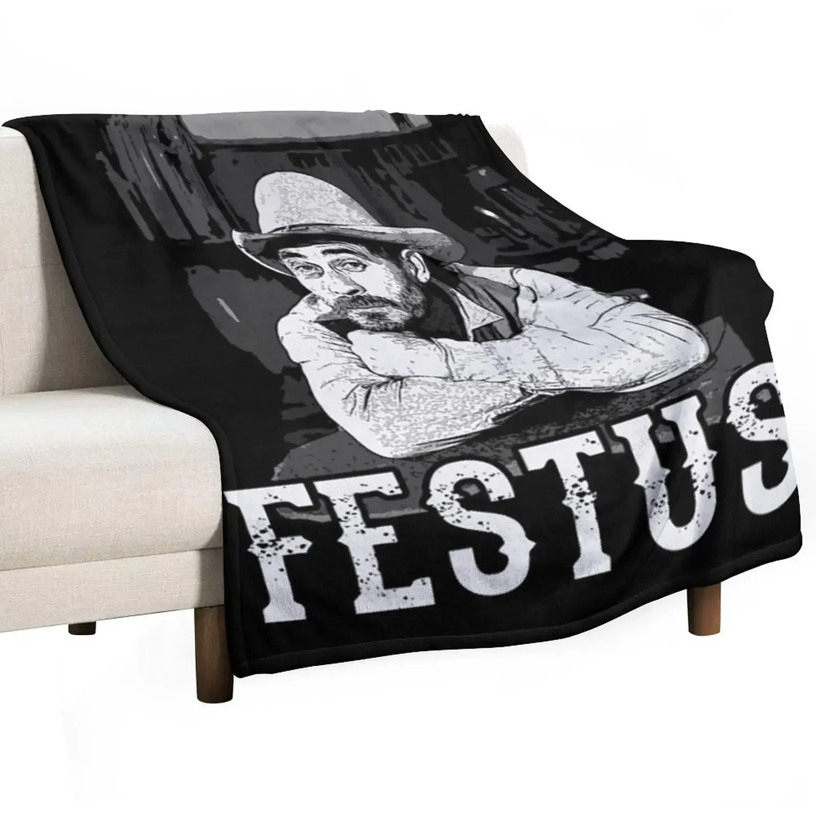 Gunsmoke T-ShirtFestus from Gunsmoke Throw Blanket Luxury Thicken for sofa Blankets Sofas Of Decoration Winter beds Blankets