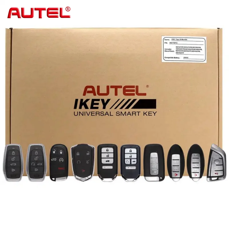 10 مجموعات Autel الأكثر مبيعًا مفاتيح ذكية IKEYAT004CL AT005BL CL005AL GM005AL HD004AL HY004AL NS004AL NS005AL BW004AL
