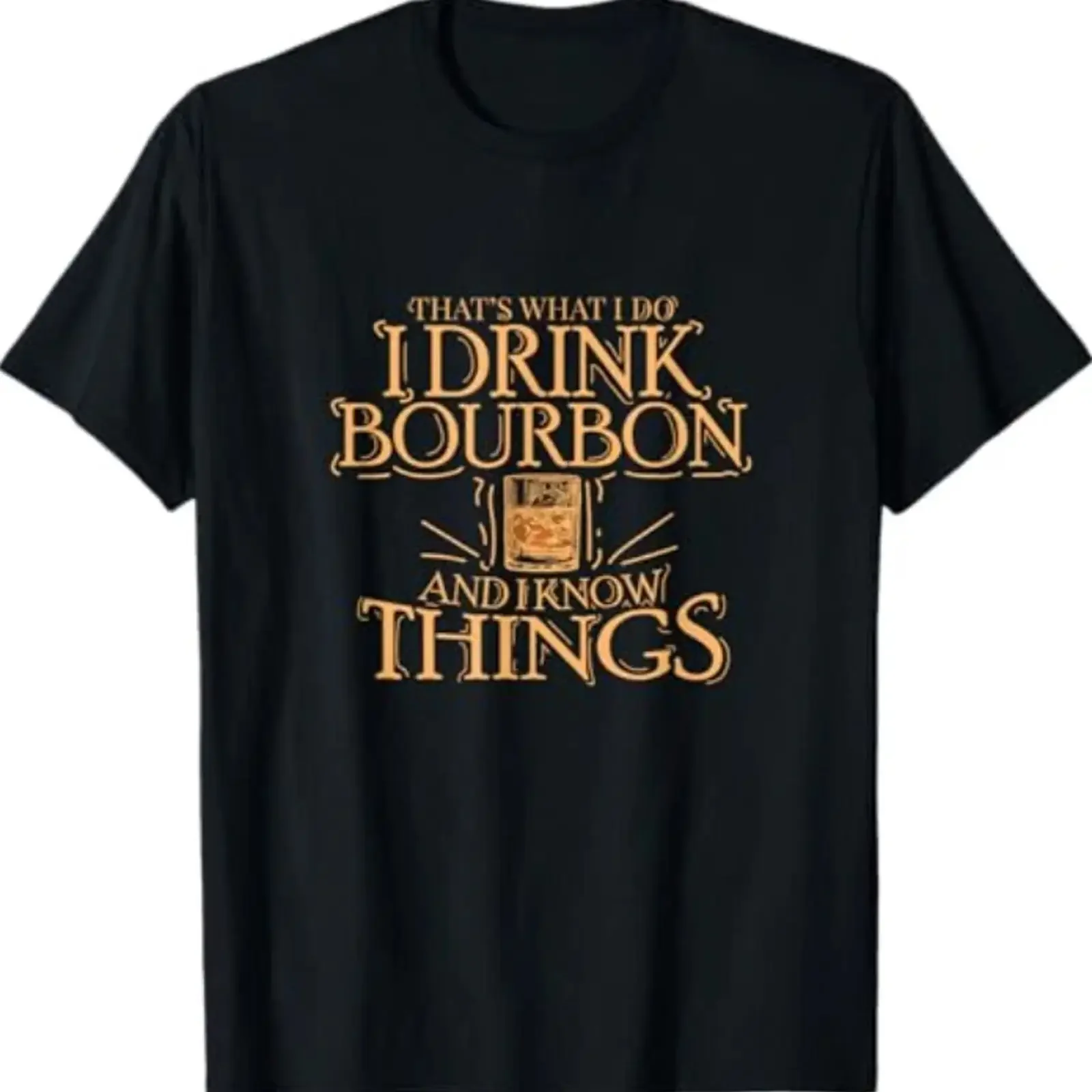 T-shirt vintage « C'est ce que je fais : je bois du bourbon et je sais des choses », vêtements de créateur délavés, tissu extensible et doux pour un usage quotidien