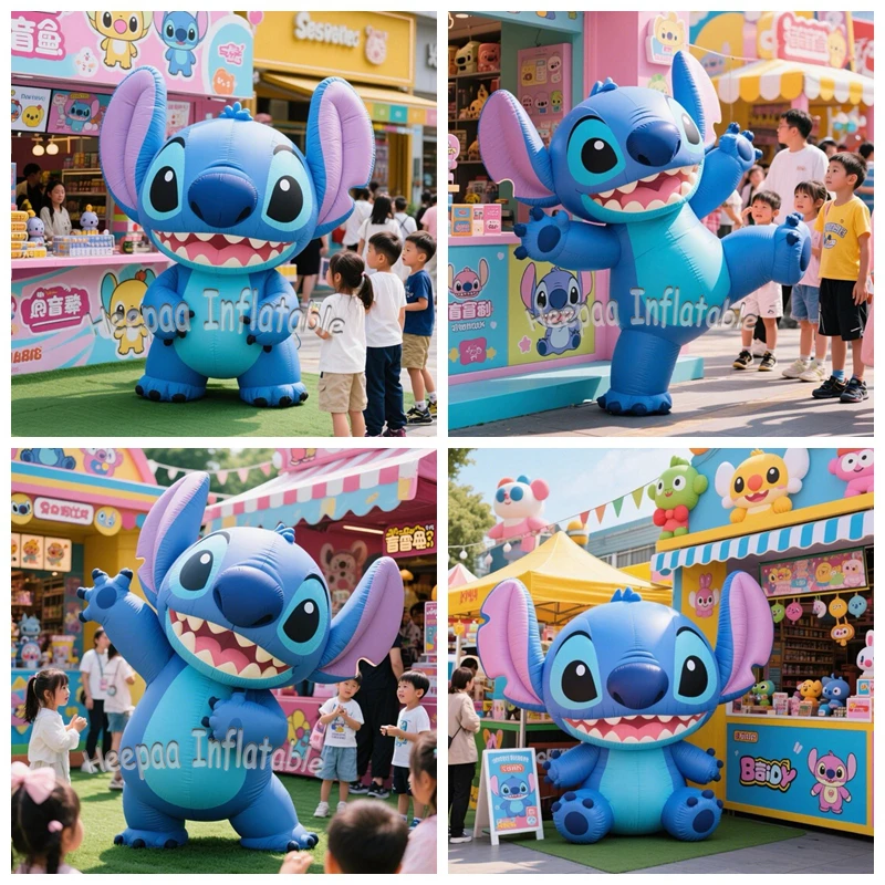 

Customize Cute Inflatable Stitch Cartoon Model Giant Outdoor Adversitising Event Party Decor